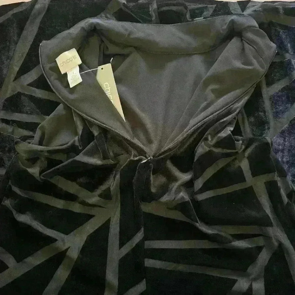 Chicos burnout geo short dress size 1 NWT - Picture 6 of 10